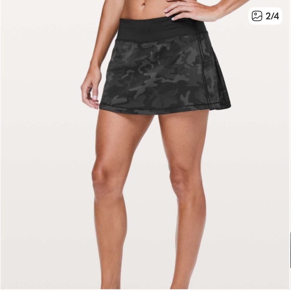 lululemon athletica Black Camouflage Skort